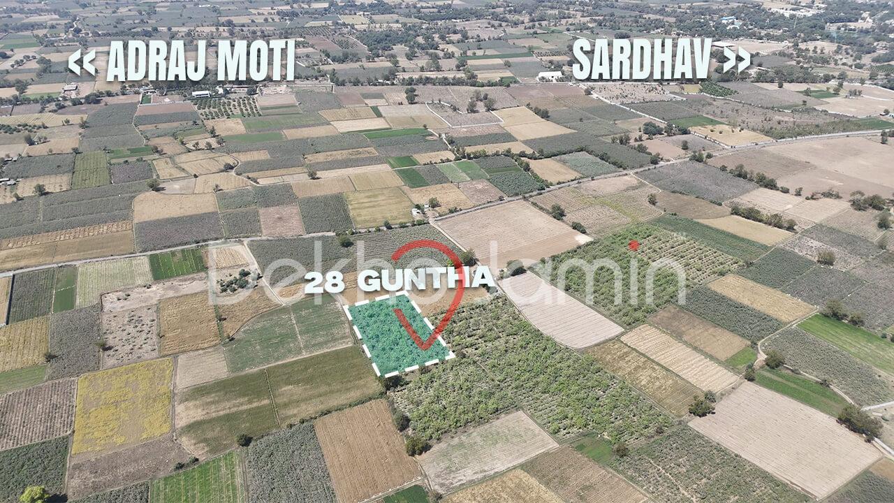 28 Guntha Land for Sale in Adraj Moti