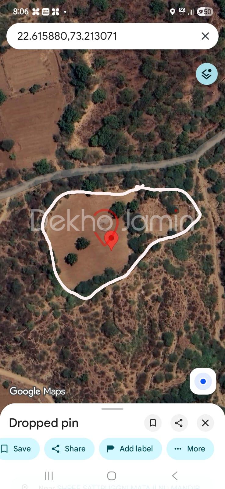 3 Vigha Land For Farmhouse And Risorts or Studio use