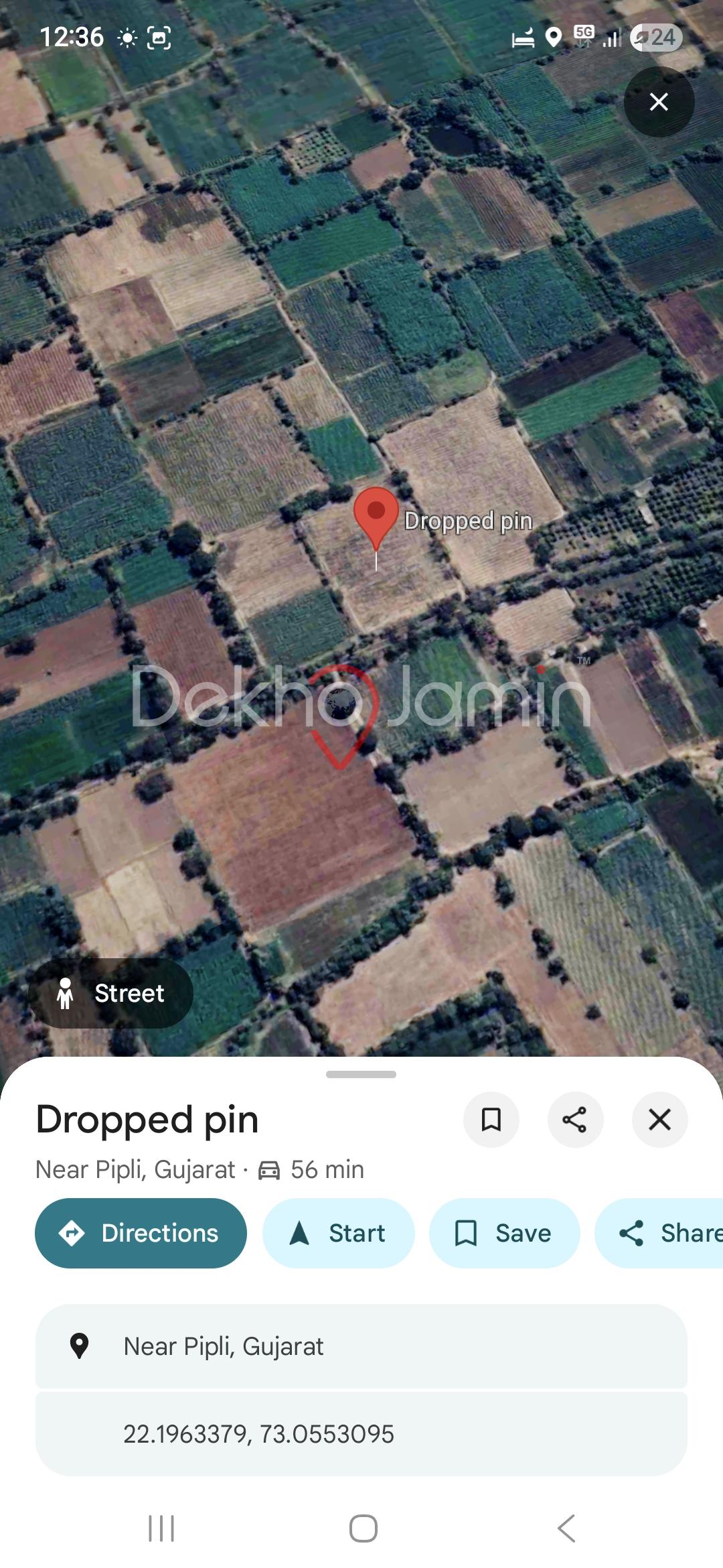 2 Vigha land For sale Padra Pipli