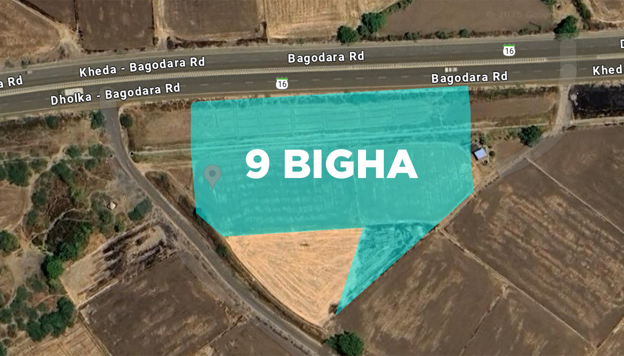 9 Bigha Agriculture Land Sale Gangad Kheda Bagodara Highway Touch