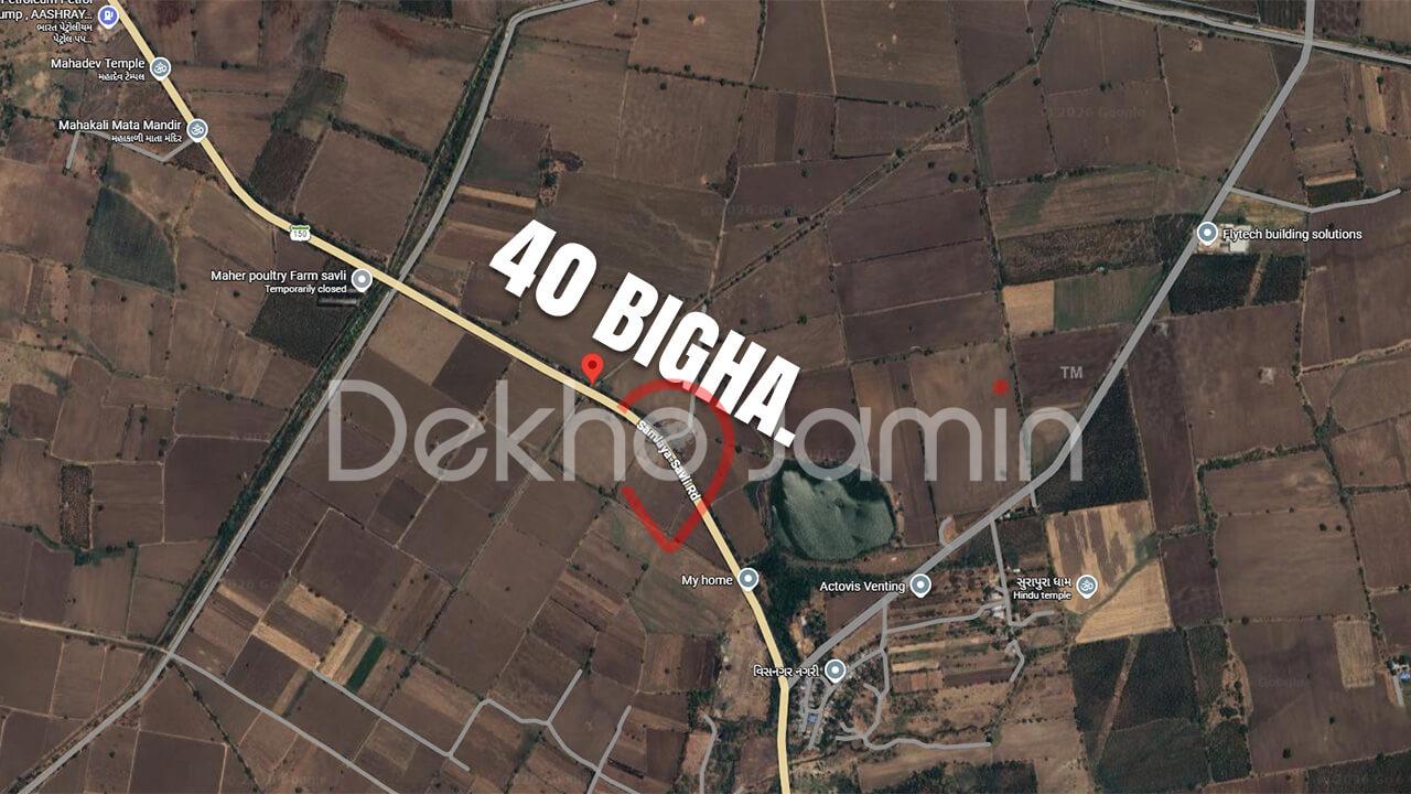 Big Land for Sale Near Savli