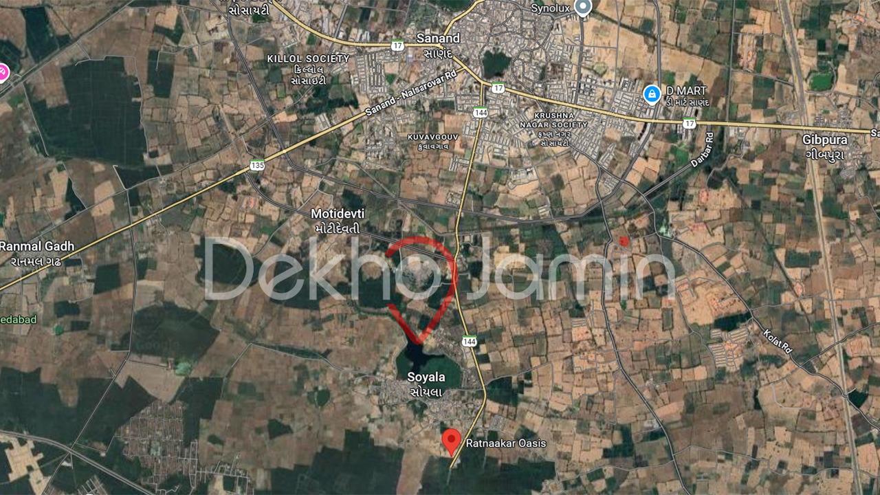 1113 Sq Yard Plot For Sell In Pipal Sanand