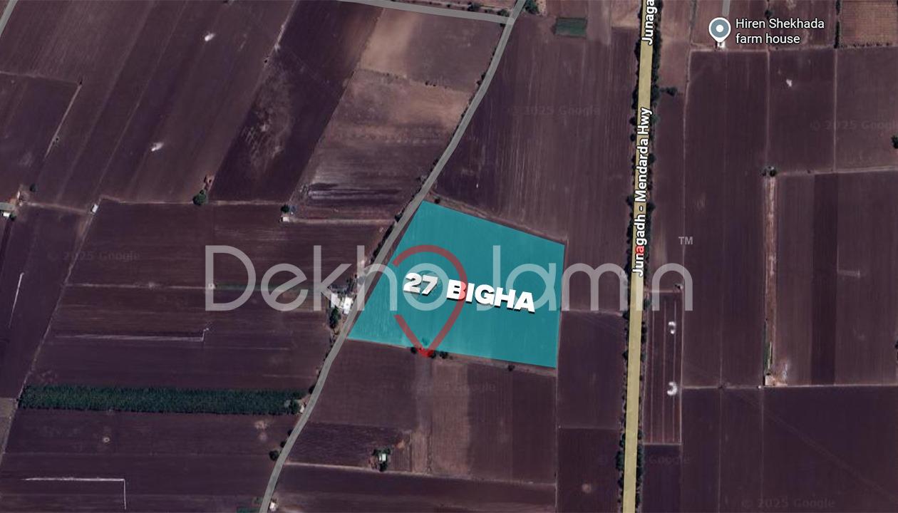 27 Vigha Agriculture Land For Sell In Mahobatpur, Junagadh