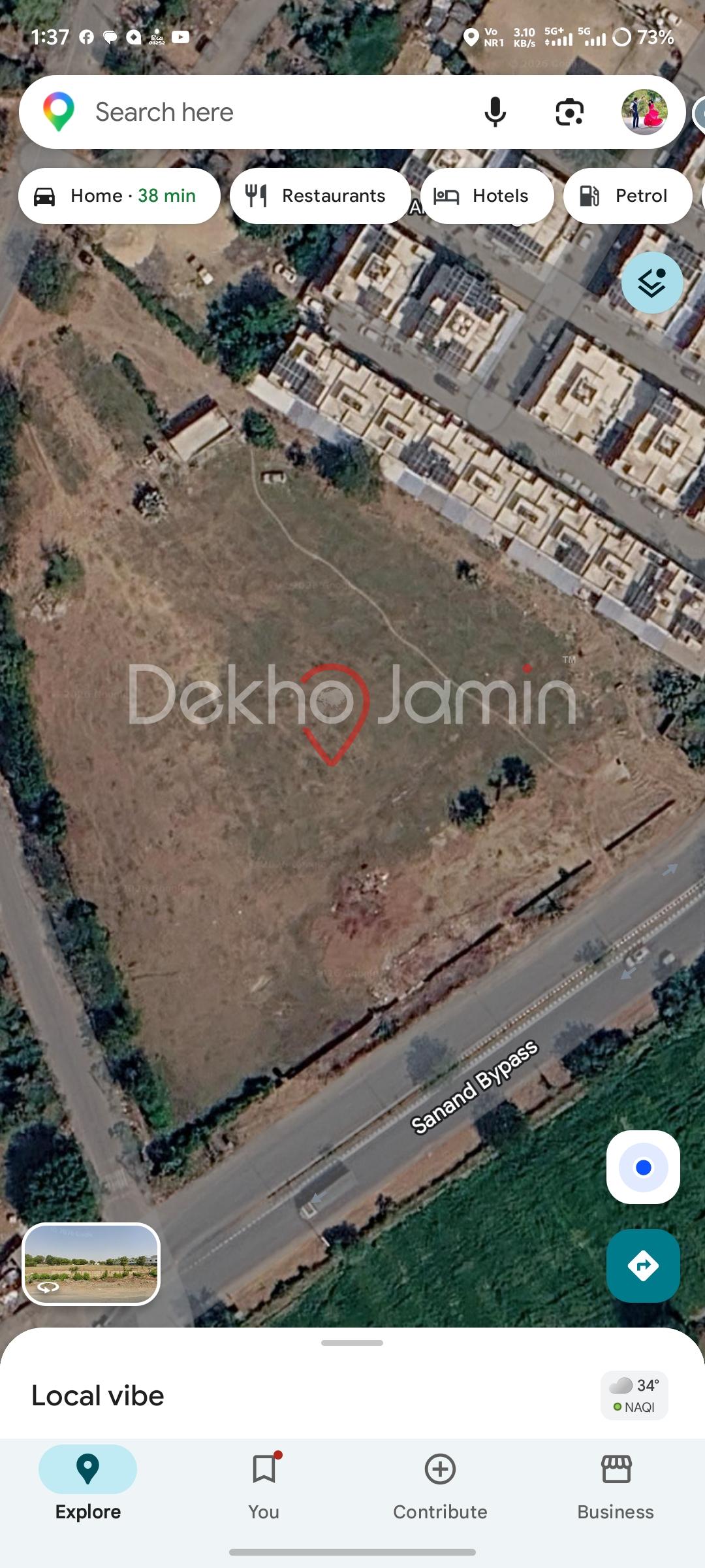 5.8 vigha NA land for sell Sanand TP5