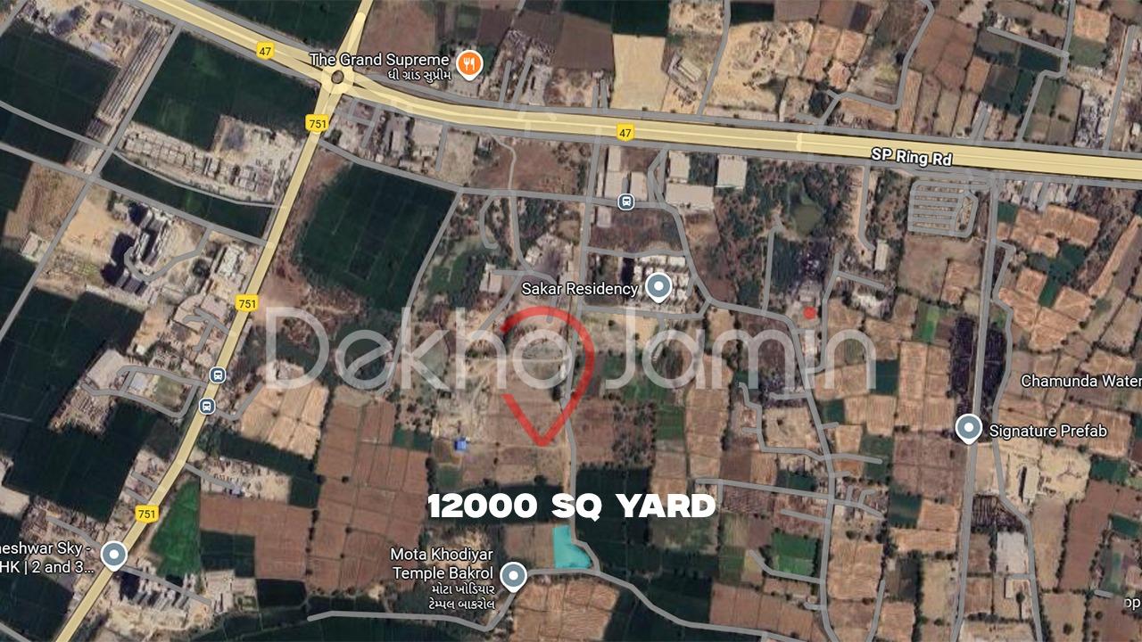 12000  Square Yard Non Agriculture Land For Sell In Bakrol