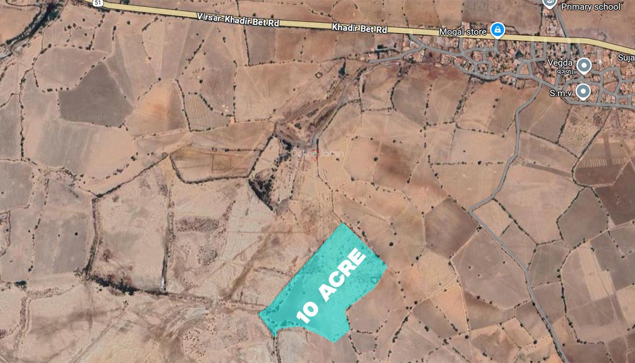 10 Acre Agriculture Land for Sale in Lodrani, near Rapar