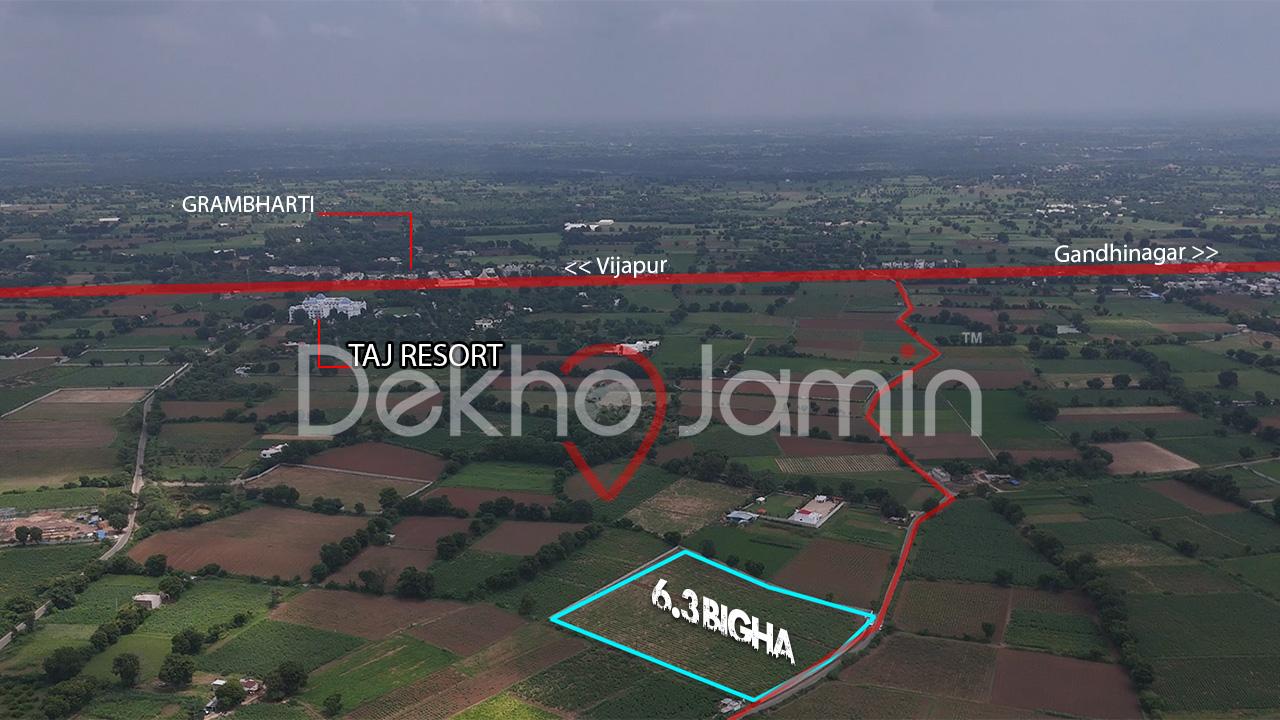 6 Vigha Agriculture Land Sale Limbodra Gandhinagar