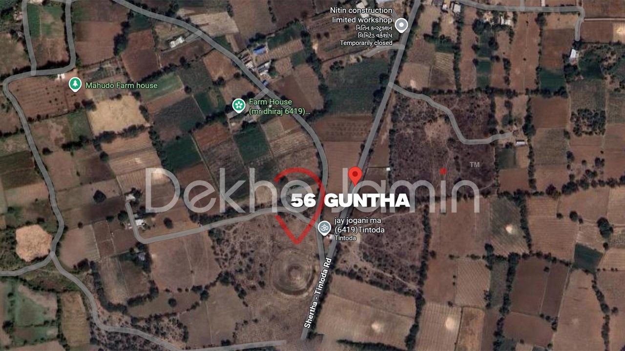 56 Guntha Agriculture Land For Sale In Tintoda Gandhinagar