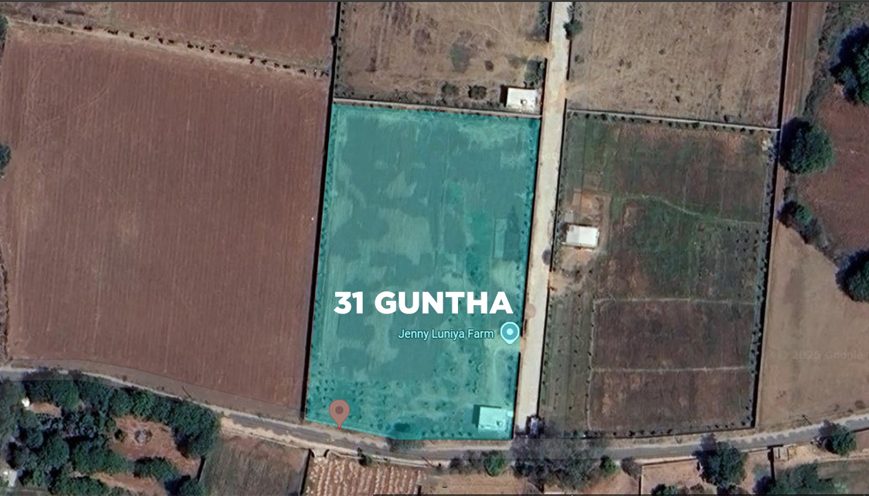 31 Guntha Agriculture Land Sale Pindarada Gandhinagar Road Touch